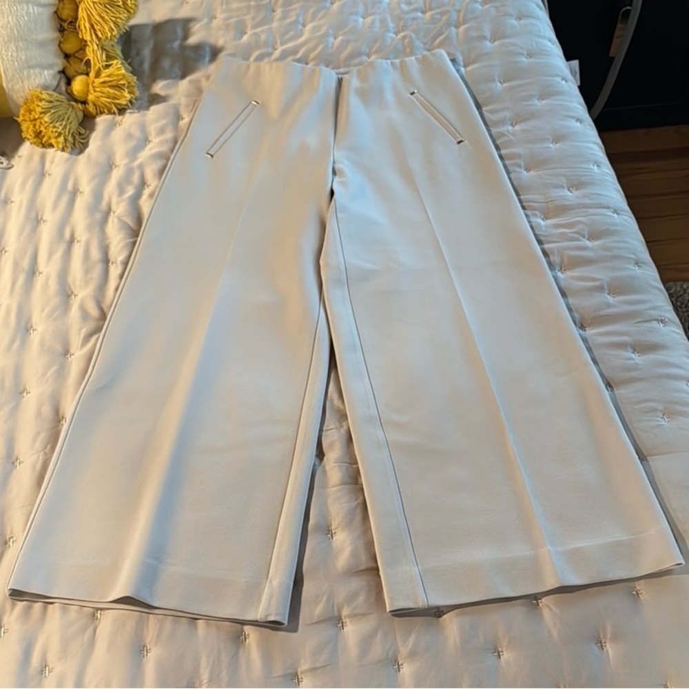 Chico's Cream Wide-Leg Women's Pants
